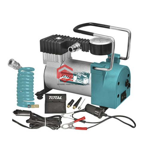 Máy bơm lốp dụng cụ kiểm tra hơi lốp xe gắn máy ô tô, xe hơi Total TTAC1406 nguồn DC 12V