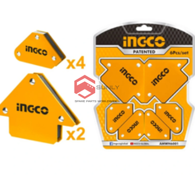 Bộ ke góc hàn nam châm 6 chi tiết Ingco AMWH6001 Bộ ke góc hàn nam châm 6 chi tiết Ingco AMWH6001