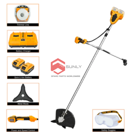 Máy cắt cỏ dùng pin đủ bộ Ingco CSTLI202522