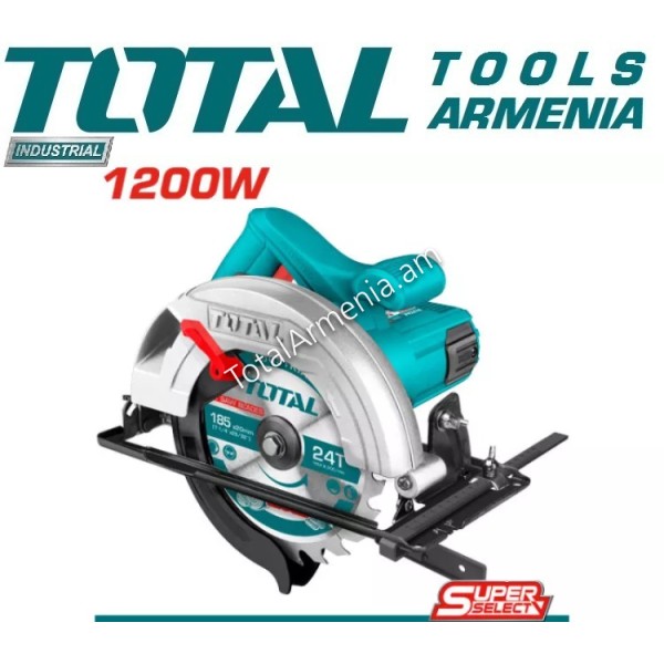 máy cưa trượt total công suất 1200W dùng cắt gỗ chính xác